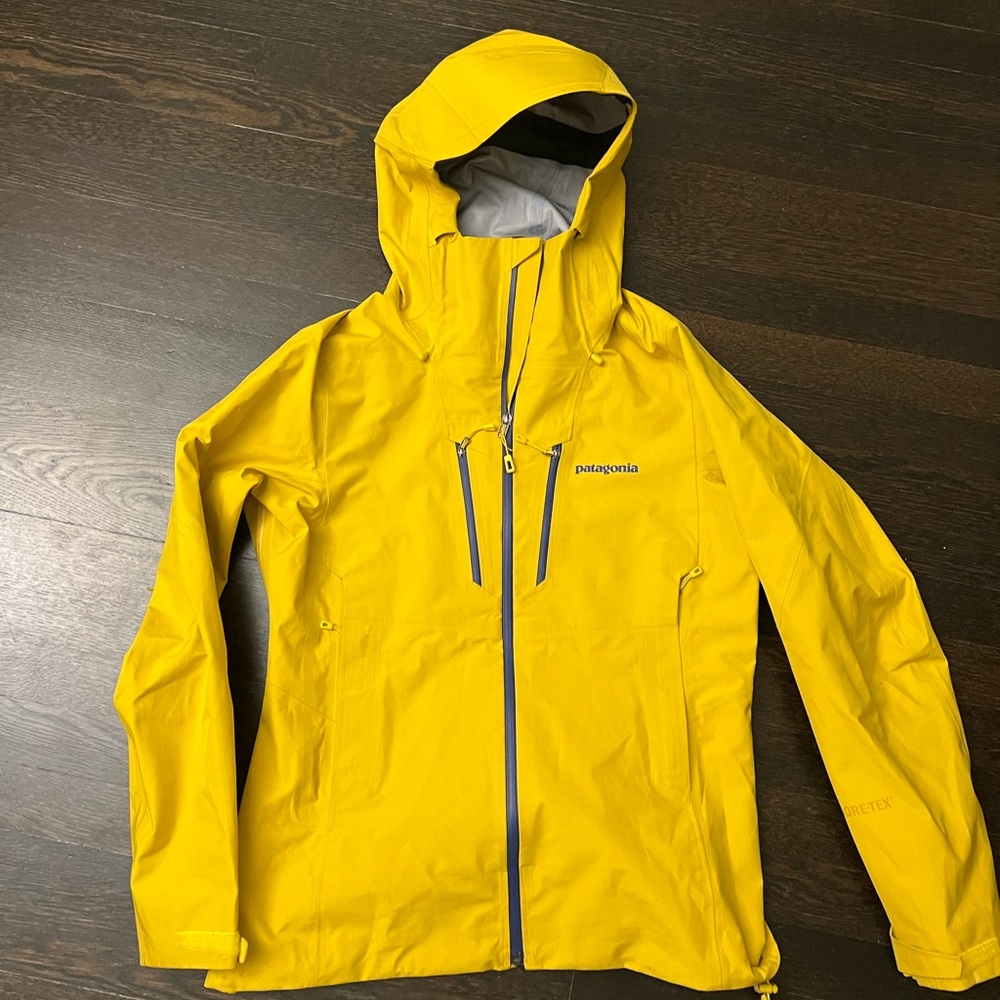 Yellow Patagonia Shell Ski Jacket